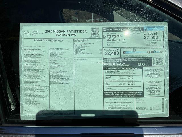 new 2025 Nissan Pathfinder car, priced at $53,830