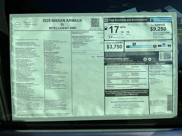 new 2025 Nissan Armada car, priced at $65,802