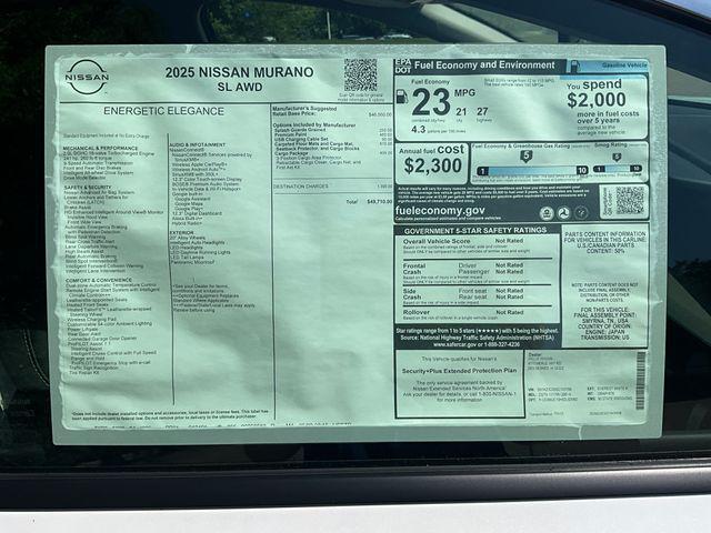 new 2025 Nissan Murano car, priced at $47,039