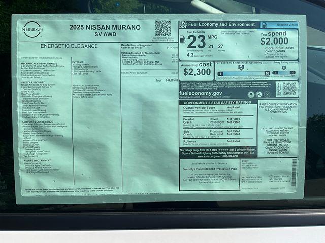 new 2025 Nissan Murano car, priced at $44,165