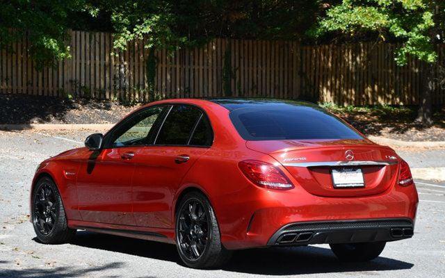 used 2017 Mercedes-Benz AMG C 63 car, priced at $34,995