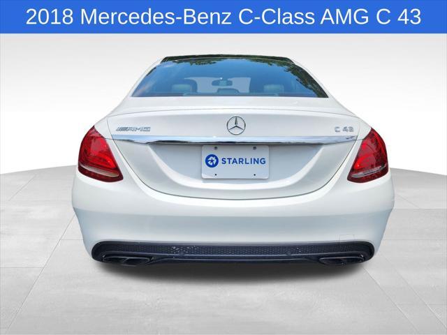 used 2018 Mercedes-Benz AMG C 43 car, priced at $30,985
