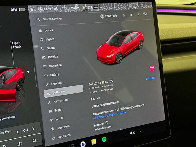 used 2024 Tesla Model 3 car, priced at $34,399