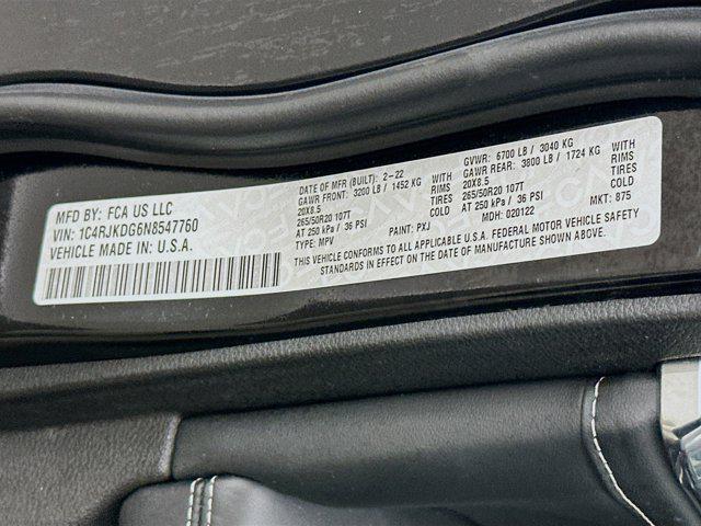 used 2022 Jeep Grand Cherokee L car, priced at $33,197