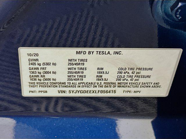 used 2020 Tesla Model Y car, priced at $27,297