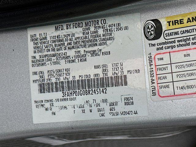 used 2011 Ford Fusion car, priced at $4,987