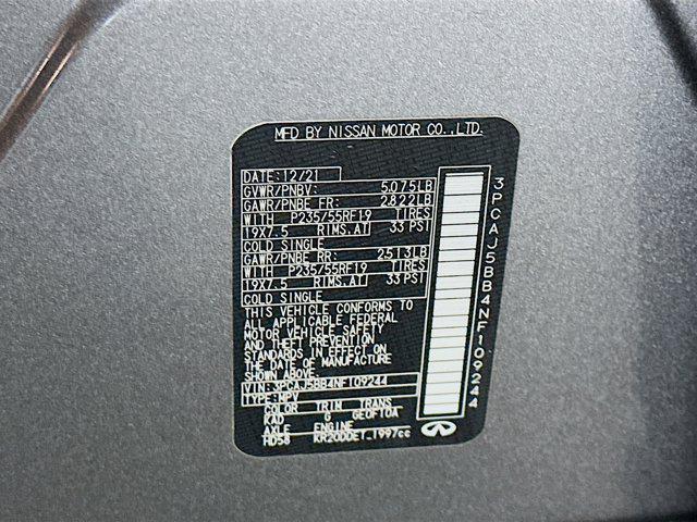 used 2022 INFINITI QX50 car, priced at $27,997