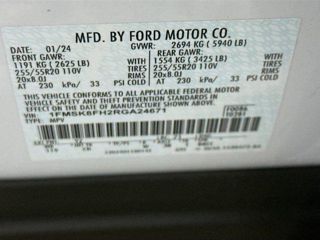 used 2024 Ford Explorer car, priced at $36,797