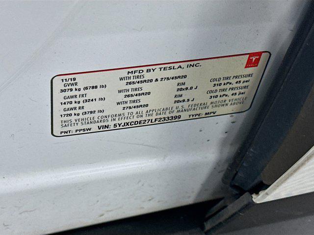 used 2020 Tesla Model X car, priced at $27,697