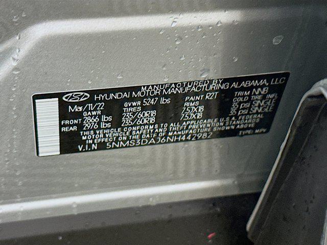 used 2022 Hyundai Santa Fe car, priced at $24,197