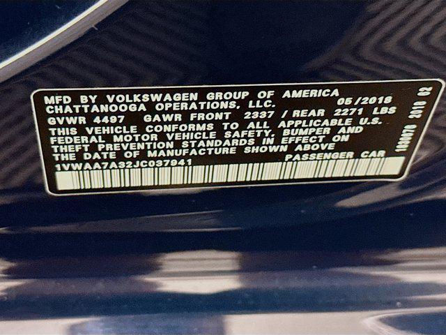 used 2018 Volkswagen Passat car, priced at $14,699