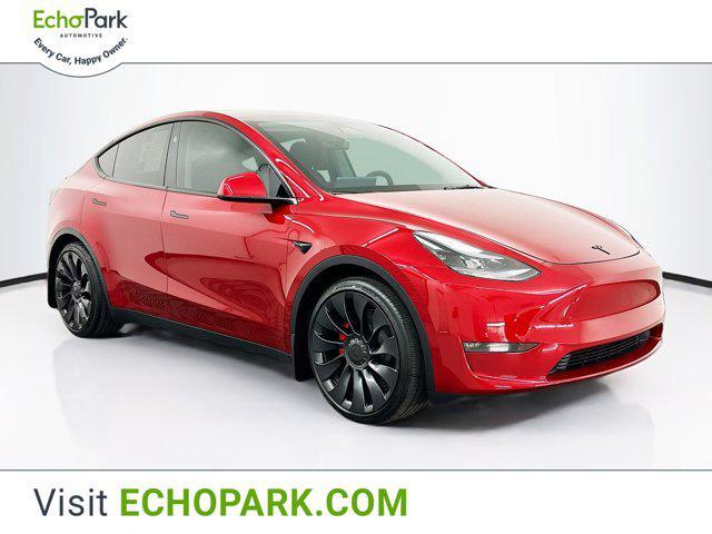 used 2025 Tesla Model Y car, priced at $41,999