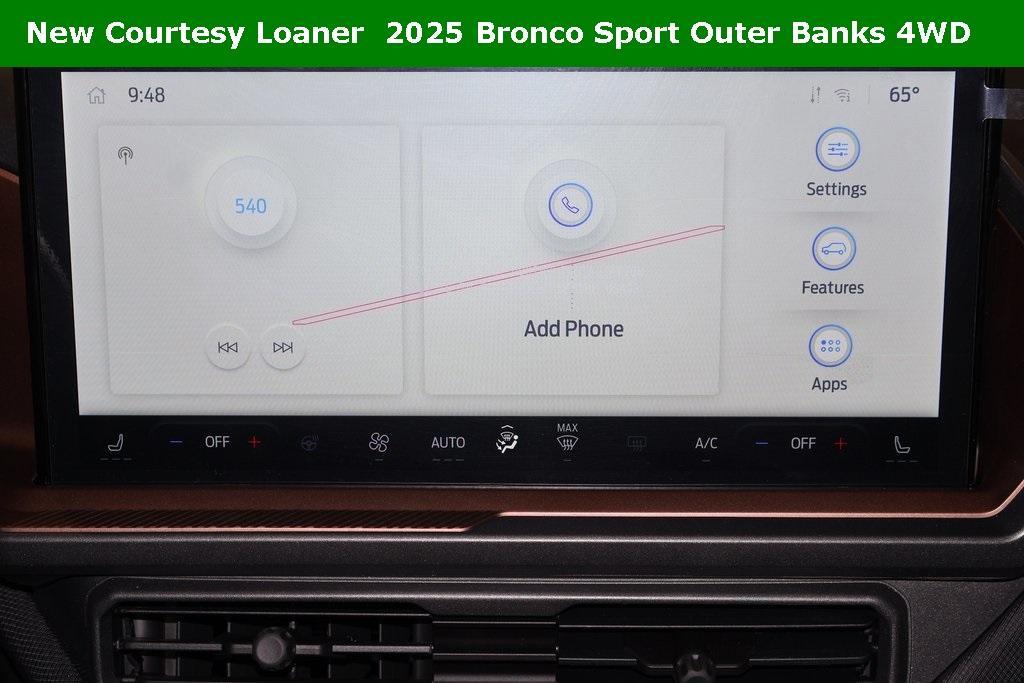 new 2025 Ford Bronco Sport car, priced at $34,423