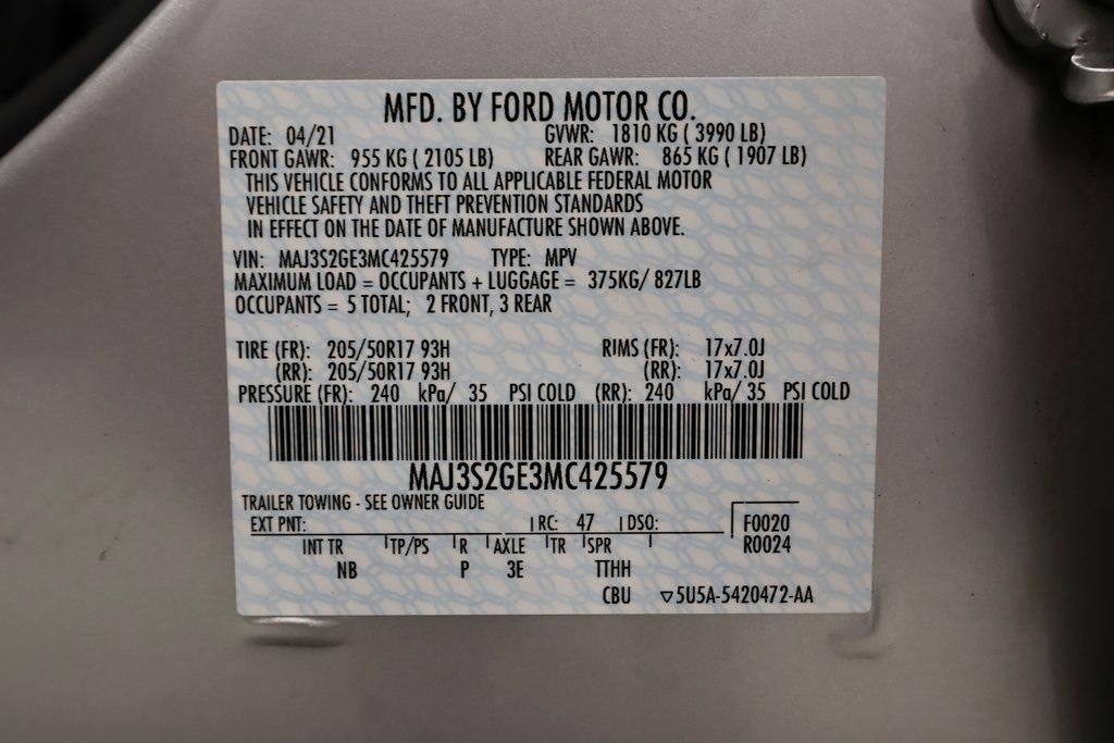 used 2021 Ford EcoSport car, priced at $18,500