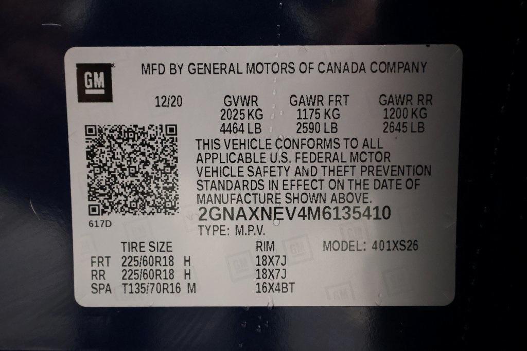 used 2021 Chevrolet Equinox car, priced at $22,000