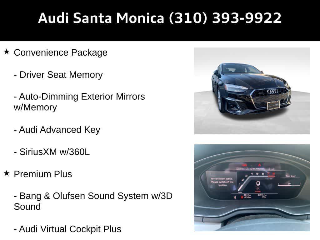 used 2024 Audi A5 Sportback car, priced at $39,043