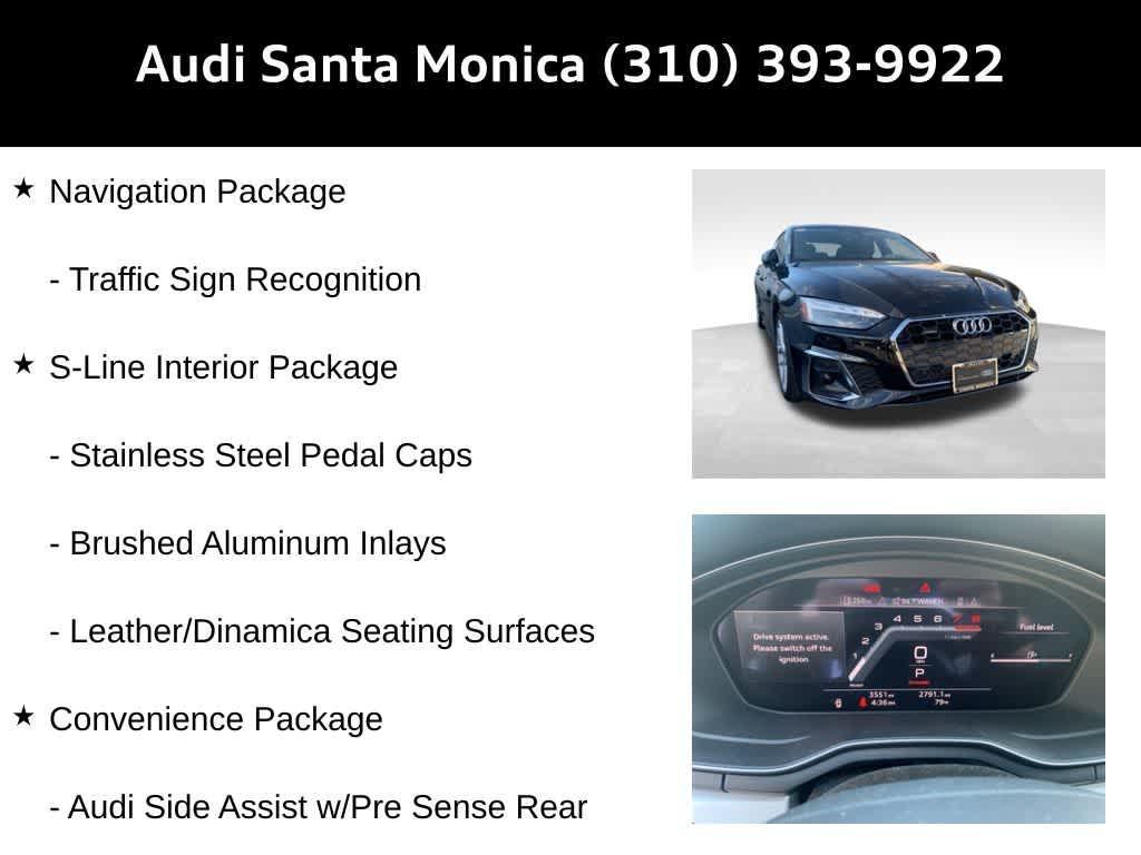 used 2024 Audi A5 Sportback car, priced at $39,043