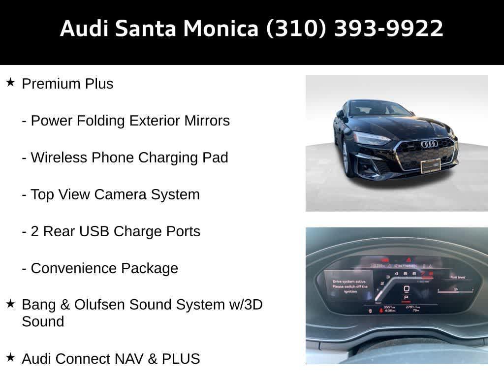 used 2024 Audi A5 Sportback car, priced at $39,043