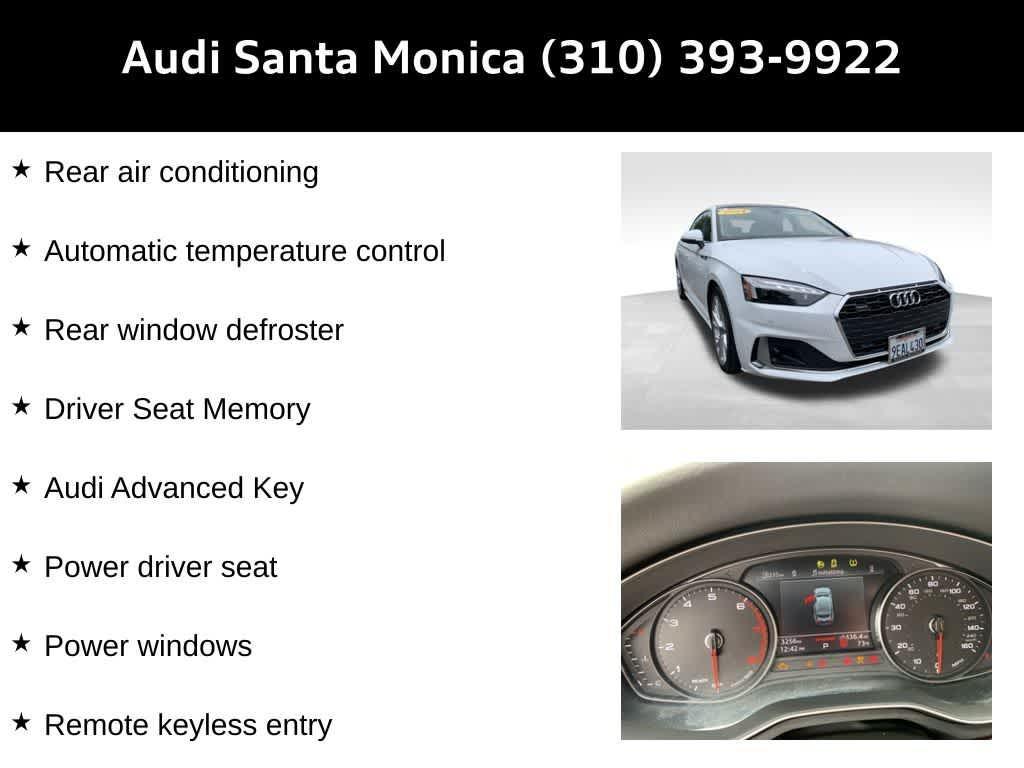 used 2024 Audi A5 Sportback car, priced at $35,948