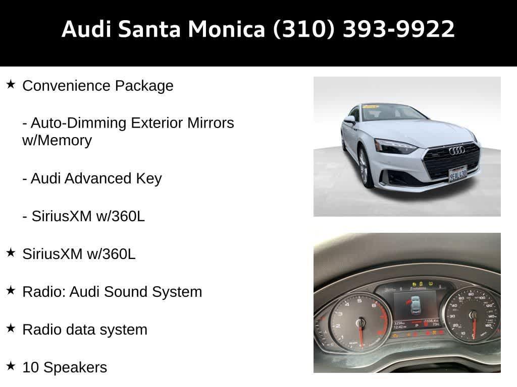 used 2024 Audi A5 Sportback car, priced at $35,948