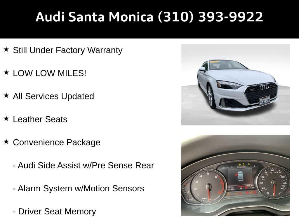 used 2024 Audi A5 Sportback car, priced at $35,948