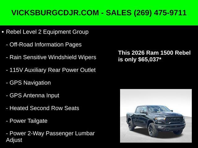 new 2026 Ram 1500 car, priced at $65,037