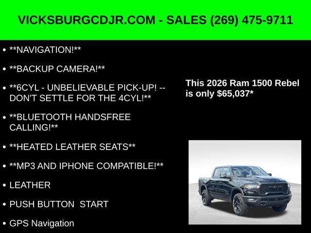 new 2026 Ram 1500 car, priced at $65,037