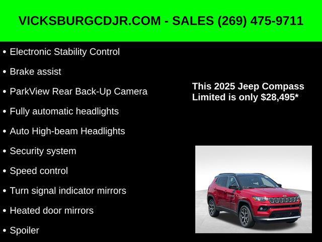 new 2025 Jeep Compass car, priced at $28,495