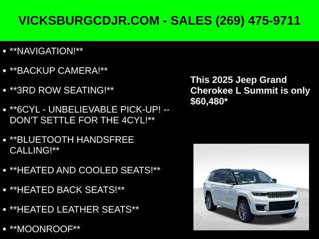 new 2025 Jeep Grand Cherokee L car, priced at $60,480