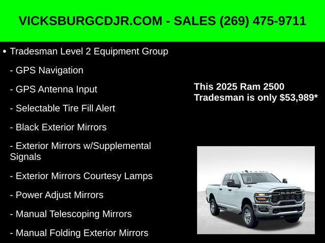 new 2025 Ram 2500 car, priced at $53,989