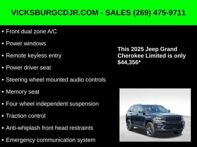 new 2025 Jeep Grand Cherokee car, priced at $44,356