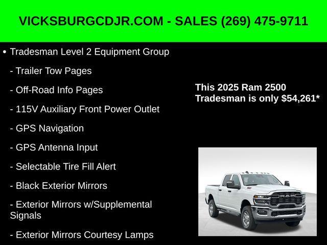 new 2025 Ram 2500 car, priced at $54,261