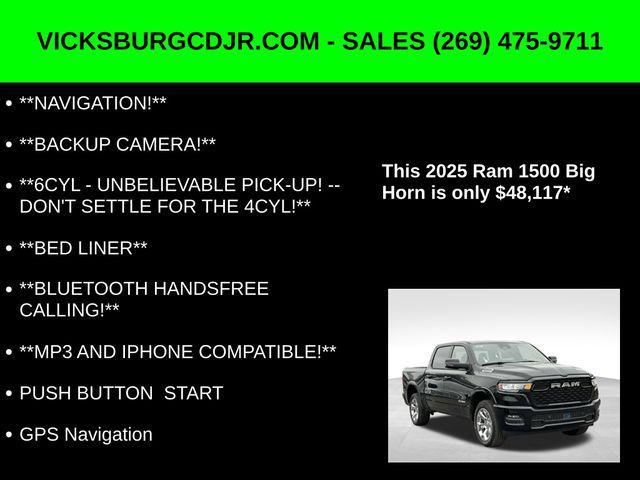 new 2025 Ram 1500 car, priced at $48,117
