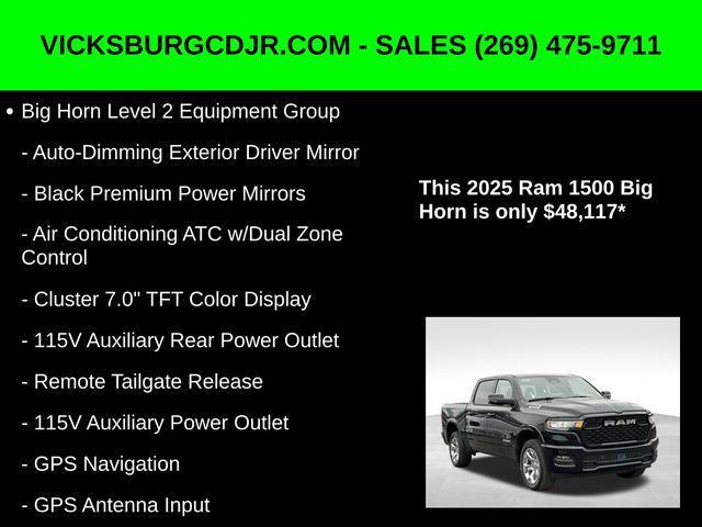 new 2025 Ram 1500 car, priced at $48,117