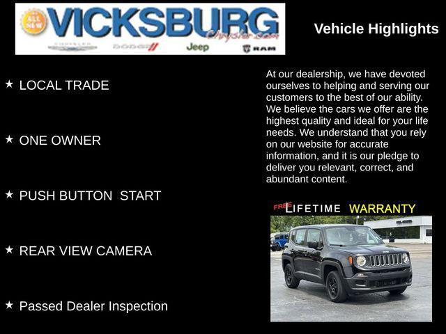 used 2018 Jeep Renegade car, priced at $13,905