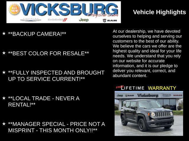 used 2018 Jeep Renegade car, priced at $12,995