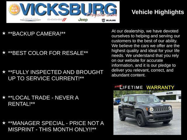 used 2018 Jeep Renegade car, priced at $13,905