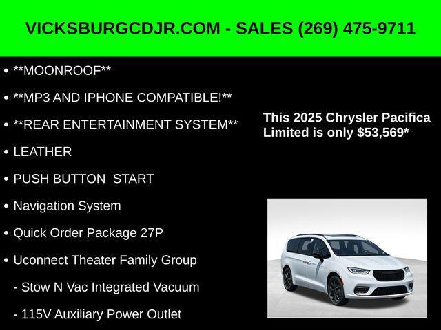 new 2025 Chrysler Pacifica car, priced at $53,569