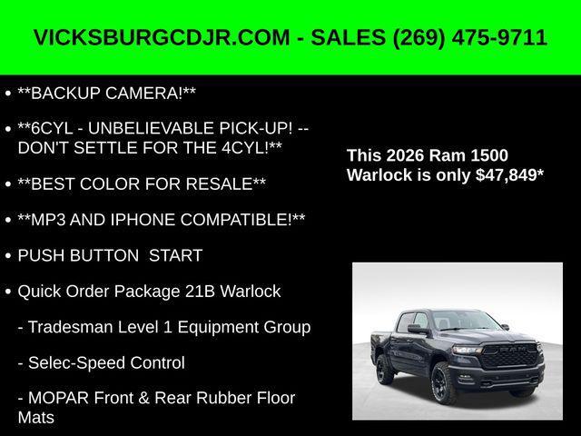 new 2026 Ram 1500 car, priced at $47,849