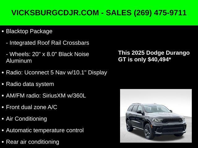 new 2025 Dodge Durango car, priced at $40,494