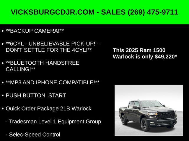 new 2025 Ram 1500 car, priced at $52,220