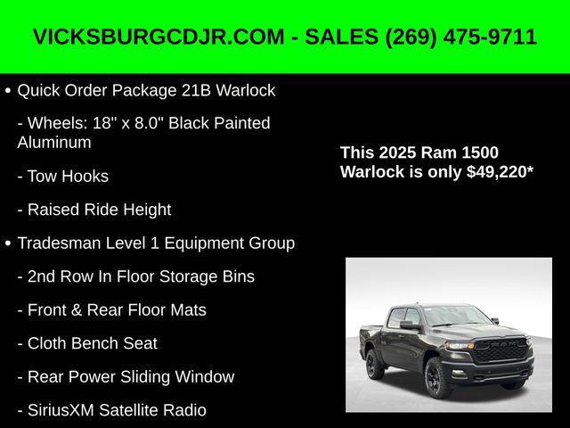 new 2025 Ram 1500 car, priced at $52,220
