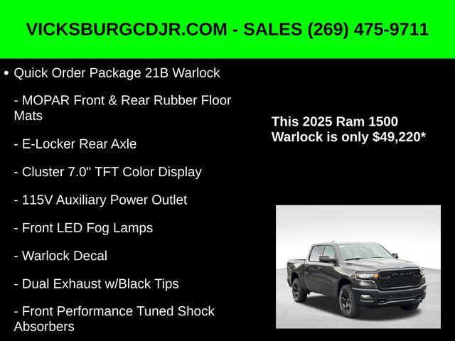 new 2025 Ram 1500 car, priced at $52,220