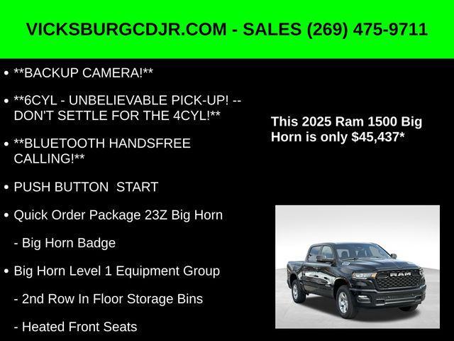 new 2025 Ram 1500 car, priced at $45,437