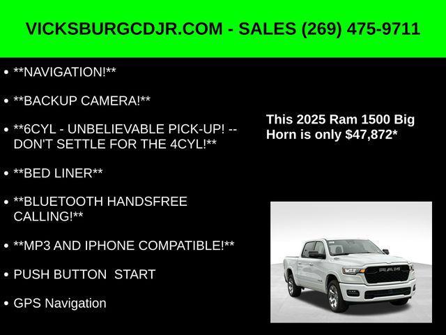 new 2025 Ram 1500 car, priced at $47,872