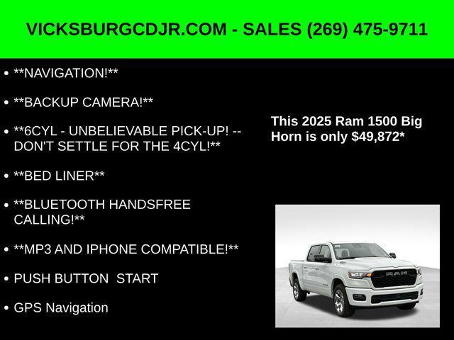 new 2025 Ram 1500 car, priced at $54,872