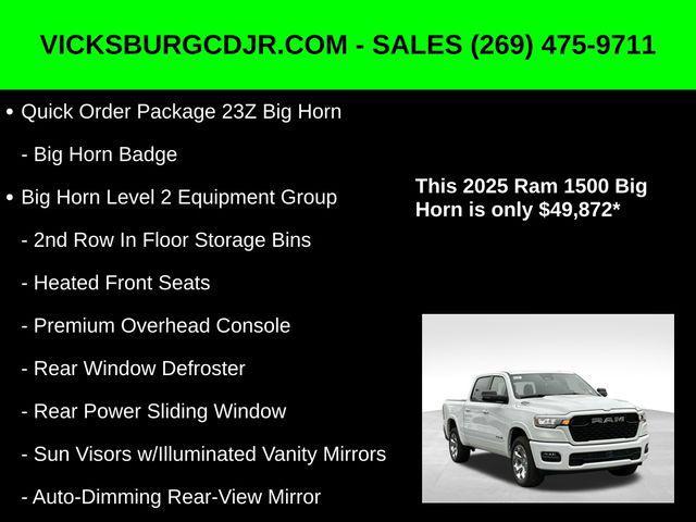 new 2025 Ram 1500 car, priced at $54,872