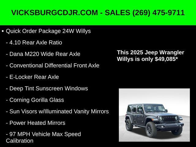 new 2025 Jeep Wrangler car, priced at $49,085