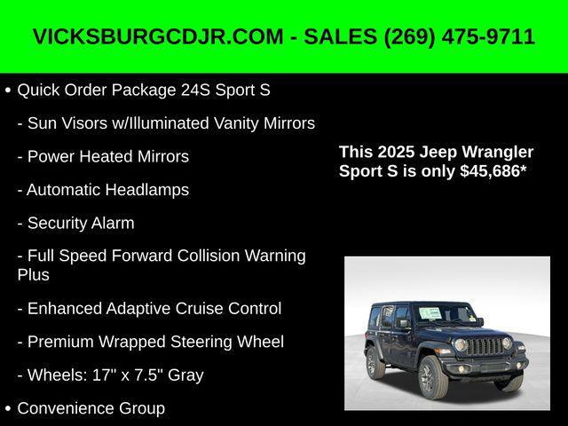 new 2025 Jeep Wrangler car, priced at $45,686