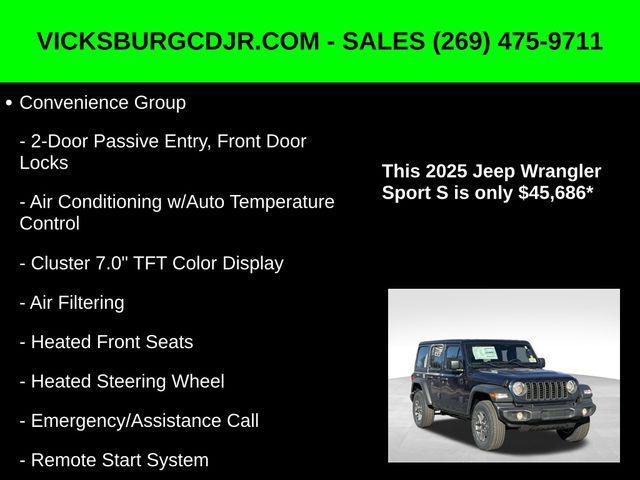 new 2025 Jeep Wrangler car, priced at $45,686